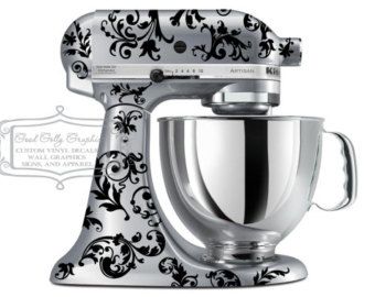 Flourish kitchen mixer decal Swirl mixer decal Kitchenaid Decals, Mixer Decor, Kitchen Aid Decals, Mixer Decals, Kitchen Aide, Kitchen Decals, Kitchen Aid Appliances, Mixer Recipes, Princess Silhouette