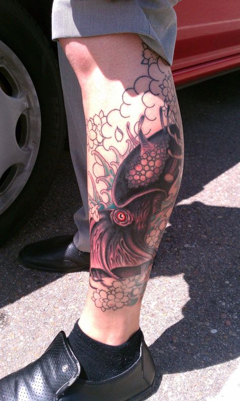 Vampire Squid, Squid Tattoo, Tattoo Ideas, Tattoos