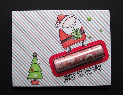 Mft Gift Card Holder, Chapstick Money Holder, Chapstick Gift, Balm Packaging, Gift Card Presentation, Lip Balm Packaging, Christmas Cards 2017, Cash Gift Card, Lip Balm Gift