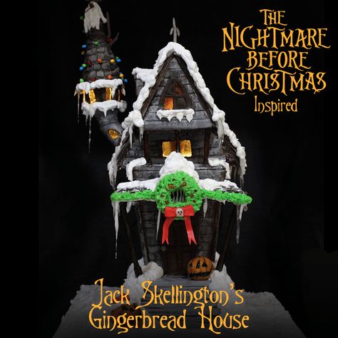 UPDATED for 2019 to now include the full tutorial, recipe AND downloadable template booklet! Just in time for Christmas! The post UPDATED: Jack Skellington Nightmare Before Christmas Gingerbread House appeared first on Welcome to the Necro Nomnomnomicon. Nightmare Before Christmas Gingerbread House Ideas, Nightmare Before Christmas Gingerbread House, Nightmare Before Christmas Gingerbread, Christmas Oc, Haunted Gingerbread House, Halloween Gingerbread House, Gingerbread House Kit, Eating Photography, Halloween Deserts