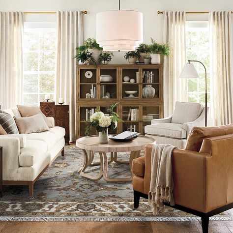 Reading Spot, Focus Light, Neutral Living Room, Traditional Living, Traditional Living Room, Living Room Inspo, New Living Room, A Living Room, Ballard Designs