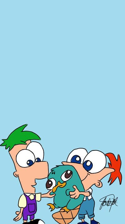 Perry The Platypus Wallpapers Aesthetic, Phineas And Ferb Art, Phineas And Ferb Wallpaper, Phineas And Ferb Background, Painting Ideas On Canvas Fairly Odd Parents, Phineas And Ferb Painting, Phineas And Ferb Illustration, Phineas And Ferb Perry, Fun Wallpapers