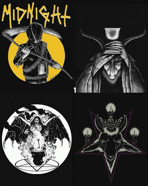 Logos for Midnight by by Josh McAlear (@ joshmcalear) #midnight #midnightband #blackrocknroll Midnight Mass Tattoo, Midnight Mayhem, Clock Strikes Midnight, Midnight Oil Band, Midnight Band, Band Tattoo, Rock N Roll, Darth Vader, Band