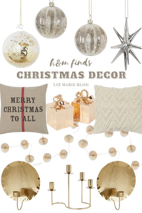 H&M Christmas Decor - Liz Marie Blog H&m Christmas, Liz Marie, Liz Marie Blog, Christmas D, Merry Christmas To All, Christmas Stuff, I Know It, Sell Out, Holiday Collection