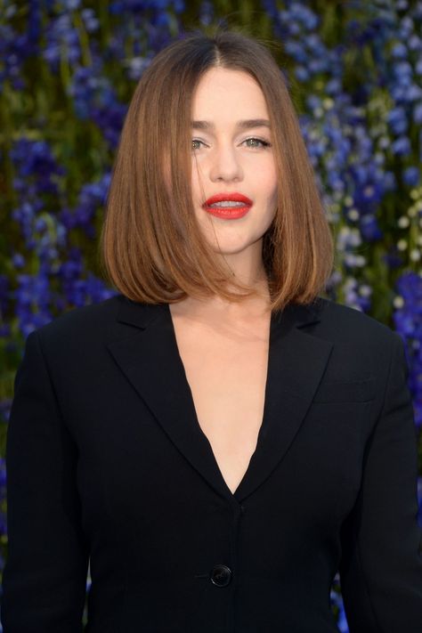 Emilia Clarke Hair, Blonde Bob Hairstyles, Long To Short Hair, Lob Hairstyle, Hair Styles 2017, Haircuts Straight Hair, Hair Crush, Emilia Clarke, Hair Color Balayage