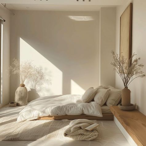 Top Bedroom Ideas, Japandi Bedroom Ideas, Minimalist Bedroom Small, Minimalist Bedroom Ideas, Japandi Living, Minimalist Bedroom Design, Low Bed, Calm Your Mind, Design A Space