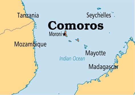 Comoros Comoros Islands, Civil Unrest, States And Capitals, Travel Africa, Island Map, World Geography, New Africa, Location Map, Human Services