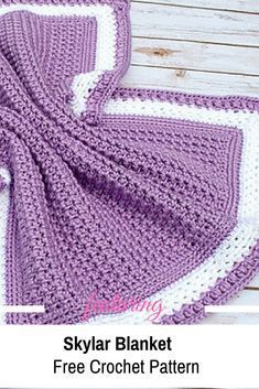 Easy One Row Repeat Blanket Free Crochet Pattern Textured Baby Blanket, Crochet Baby Blanket Free Pattern, Easy Crochet Baby Blanket, Crocheted Blanket, Crochet For Beginners Blanket, Crochet Blanket Afghan, Easy Crochet Baby, Baby Afghan Crochet, Cozy Crochet