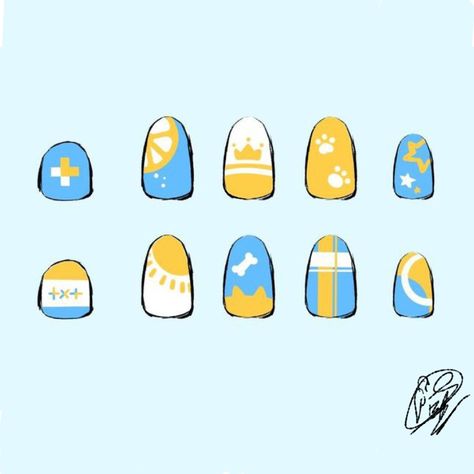 Tomorrow X Together Nails, K Pop Nails Txt, Txt Nail Art, Nail Designs Drawing, Txt Inspired Nails, Txt Nails Designs, Txt Nails, Pop Nails, K Pop Nails