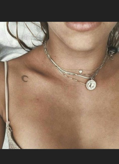 Moon Collarbone Tattoo, Collarbone Tattoo, Moon Tattoo Designs, Cowgirl Art, Collar Bone Tattoo, Collar Bone, Vintage Cowgirl, Moon Tattoo, Tatting