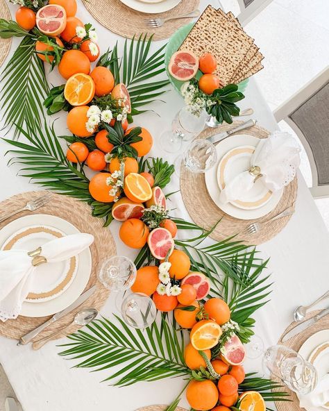 Fashionable Hostess (@fashionablehostess) posted on Instagram • Mar 20, 2021 at 1:05pm UTC Tropical Thanksgiving, Tropical Table Runners, Tropical Centerpieces, Fashionable Hostess, Summer Tablescapes, Decorative Garden Stakes, Tropical Birthday, Tropical Christmas, Garden Artwork