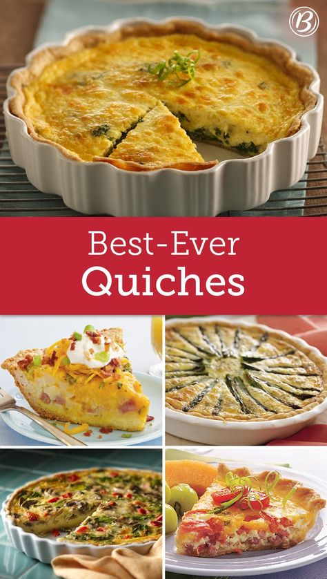 You’re sure to find something delicious and new to try among these top-rated recipes perfect for spring brunch. And really, what's brunch without a good quiche? Good Quiche Recipes, Recipes For Quiche, Quiche Filling Ideas, Ladies Luncheon Ideas Food, Easter Brunch Quiche, Best Quiche Recipe Ever, Quiche Breakfast, Best Quiche, Best Quiche Recipes