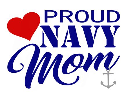 Free SVG files for Cricut great for making decals, t-shirts and more!  #navymom #proudnavymom Proud Navy Mom, Quiet Book Tutorial, Svgs Free, Military Logo, Navy Girlfriend, Marine Wife, Silhouette Curio, Free Svgs, Military Mom