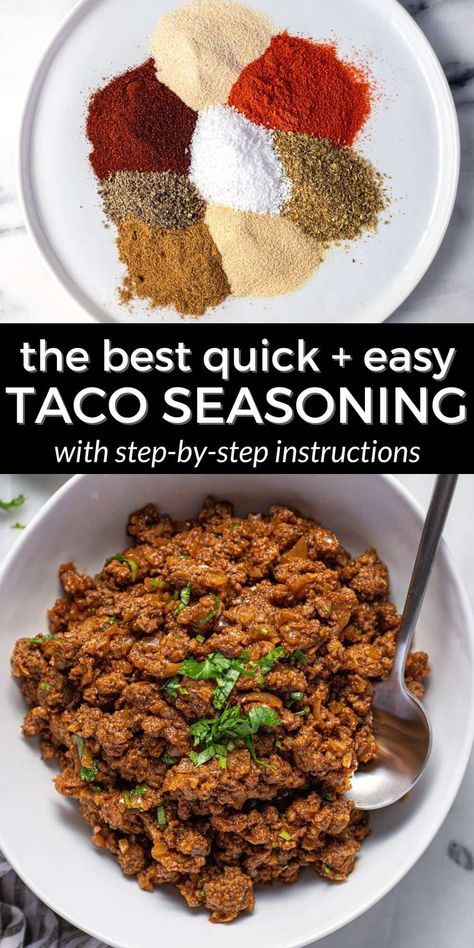 Better Than Old el Paso Taco Seasoning Recipe Taco Bell Seasoning Recipe, El Paso Taco Seasoning Recipe, Old El Paso Taco Seasoning Recipe, Taco Recipes Healthy, Chicken Tacos Recipes, Classy Recipes, Tacos Crockpot, Taco Seasoning Ingredients, Newest Recipes