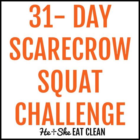 31-Day Scarecrow Squat Challenge #fitness #workout #squat #legs #heandsheeatclean #challenge 12 Week Workout, Challenge Fitness, Squat Variations, Weekly Workout Plans, Squat Challenge, Sweat Workout, Push Up Challenge, Split Squat, Weekly Workout