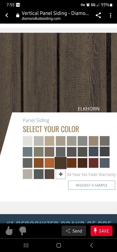 Elkhorn Diamond Kote Siding, Diamond Kote Elkhorn Siding, Diamond Kote Siding Colors, Diamond Kote Siding, Cabin Siding, Elk Horn, Montana Ranch, House Siding, Black Trim