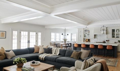 How to Design an Open Concept Living Room | The DIY Playbook Casa Open Space, Concept Living Room, Style Salon, Amber Lewis, Open Concept Living Room, Open Living Room, Amber Interiors, Home Design Living Room, Hus Inspiration