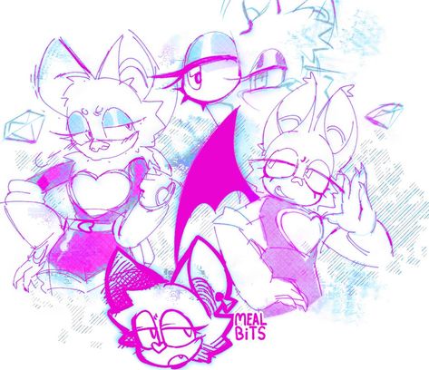 Funny Sonic, Team Dark, Hanako San, Rouge The Bat, Pretty Artwork, Sonic Characters, Sonic Funny, Sonic 3, Steven Universe Fanart