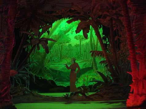 Jungle Book Set Design, Jungle Set Design, Jungle Stage Design, Stage Illustration, Jungle Project, Theatrical Scenery, Peter And The Starcatcher, Fantastic Wallpapers, Theatre Backdrops