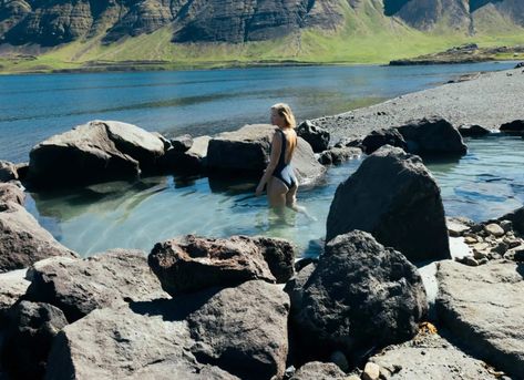 Experience Iceland’s Best Hot Springs at Hvammsvik 8 Passengers, Spring Books, Swim Up Bar, Golden Circle, Bus Ride, Black Sand Beach, Black Sand, Reykjavik, Atlantic Ocean