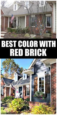 Paint Colors With Red Brick, Best House Paint Colors, Cape Cod House Exterior, Red Brick House Exterior, Colors With Red Brick, Red Brick Exteriors, House Paint Colors, Cape Cod Home, Exterior House Colors Combinations