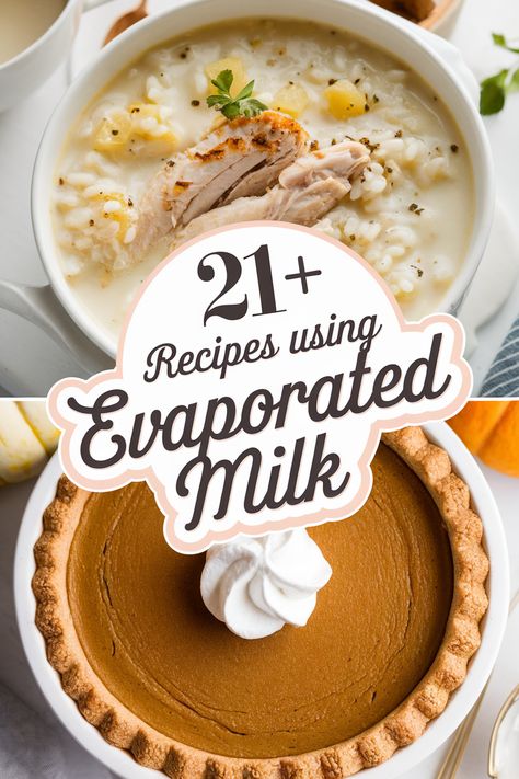 Whip up delicious meals with easy recipes featuring evaporated milk. These creamy dishes are perfect for breakfast snacks and desserts. From cheesy casseroles to rich puddings there’s something for everyone. Impress your family and friends with comforting flavors that will have them wanting more. Perfect for culinary adventures! Potato Soup With Evaporated Milk Recipe, Recipes That Use Evaporated Milk, Evaporated Milk Recipes Dessert Easy, Carnation Evaporated Milk Recipes, Recipes Using Evaporated Milk, Evaporated Milk Recipes Dessert, Recipes With Evaporated Milk, Evaporated Milk Desserts, Milk Recipes Dessert