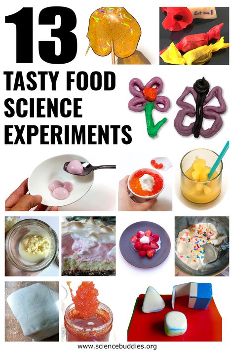 13 Tasty Food Science Experiments! | Science Buddies Blog Science Experiments With Food, Science With Food, Science Of Food, Kitchen Science For Kids, Food Science Experiments For Kids, Science Desserts, Edible Science Experiments For Kids, Edible Science Experiments, Science Snack