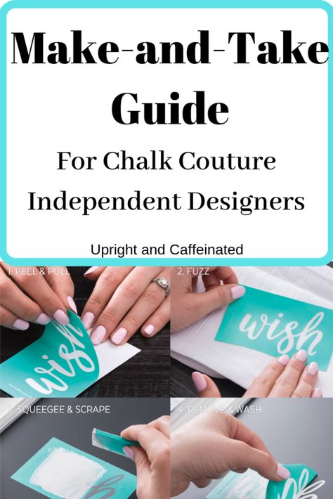 Everything You Need to Know to Host a Successful Chalk Couture Make-and-Take - Upright and Caffeinated Chalk Stencils, Chalk Crafts, Chalk Design, Diy Chalk, Chalk Ink, Chalk It Up, Chalk Couture, Couture Designers, Chalkboard Art