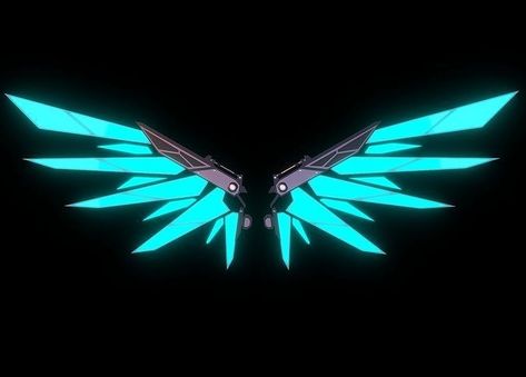 Sci Fi Wings Design, Tech Wings Concept Art, Mecha Wings Design, Mechanical Wings Concept Art, Sci Fi Wings, Cyberpunk Wings, Futuristic Wings, Tech Wings, Mech Wings