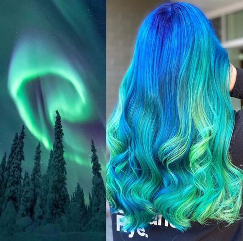 Manic Panic on Instagram: “New addition to the bucket list: have @alyssawiener create this dreamy 'do on our hair with #rockabillyblue #sirenssong and #pastelizer ✨” Northern Lights Hair, Haircolor Ideas, Happy Winter Solstice, Creative Hair Color, Aurora Borealis Northern Lights, The Bucket List, Happy Winter, Light Hair Color, Manic Panic