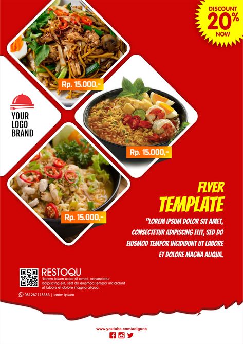 desain brosur #cover poster dengan photoshop dan coreldraw tutorialnya lihat di youtube.com/adiguna Food Poster Ideas, Coreldraw Design, Grocery Store Design, Food Art Photography, Fast Food Menu, Restaurant Flyer, Photoshop Design Ideas, Food Menu Design, Church Graphic Design