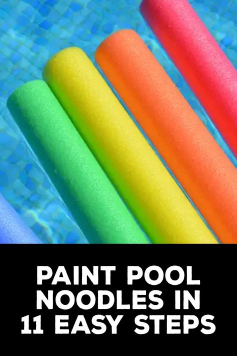 How to Paint Pool Noodles How To Paint Pool Noodles, Painting Pool Noodles, Noodles Painting, Fun Pool Games, Diy Crafts To Do At Home, Plastic Pail, Bathtub Pillow, Foam Noodles, Best Glue