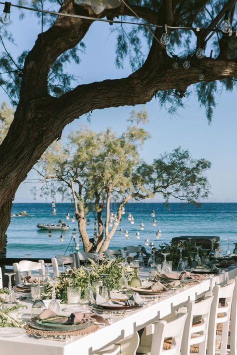 Wedding Theme Ideas Beach, Coastal European Wedding, Medditeranean Wedding, Greek Themed Wedding, Sifnos Wedding, Mamma Mia Wedding, Greece Elopement, Greek Island Wedding, Greek Islands Wedding