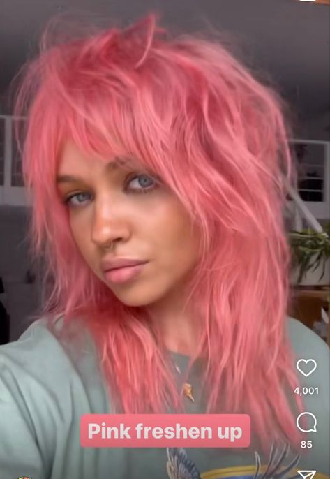 Pink Mullet, Pink Haircut, Best Haircuts For Women, Shag Cut, Rave Hair, Beauty Hair Color, Best Haircuts, Gorgeous Hair Color, Bangs With Medium Hair