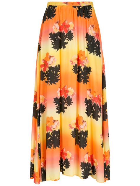 Printed Long Skirt, City Dress, Summer Beach Wear, Skirt Outfits, Designer Outfits Woman, Tie Dye Skirt, Long Skirt, A Line Skirts, Denim Dress