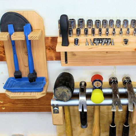 French Cleat Organization, French Cleat Tool Storage Ideas, Connex Shop, French Cleat Tool Holders, French Cleat Ideas, French Cleat Tool Storage, Dt Coursework, French Cleat Storage, Cleat Wall