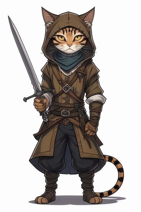 Creature Ideas, Character Game, Woodland Animal Art, Pathfinder Rpg, Cat Character, Woodland Animal, Cat Girl, Dnd Characters, Woodland Animals