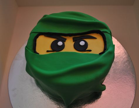 the green ninja- Lego Ninjago cake - My son looooves lego ninjago, and is favourite ninja is the green one! So his choice of cake was a no-brainer  ha ha! Ninja Birthday Cake, Ninjago Cake, Ninja Cake, Lego Ninjago Birthday, Ninjago Cakes, Ninjago Birthday Party, Ninjago Birthday, Ninjago Party, Ninja Birthday