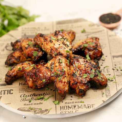 Sticky Soy And Garlic Chicken Wings Marinade Chicken Wings Marinade, Soy Garlic Chicken Wings, Wings Marinade, Wing Marinade, Chicken Wing Marinade, Soy Garlic Chicken, Bbq Rub Recipe, Honey Mustard Dip, Mustard Dip