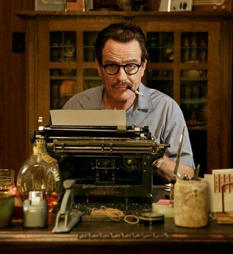 Trumbo Movie, Justice League Cast, Dalton Trumbo, Underwood Typewriter, Bryan Cranston, 2015 Movies, Writing Space, Movie Tickets, All Movies