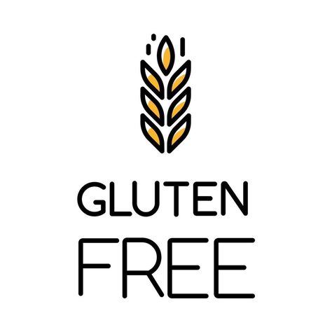 Gluten free color icon. Organic food. Healthy bread. Product free ingredient. Nutritious dietary, healthy eating. Celiac prevention. Personal healthcare. Isolated vector illustration Gluten Free Logo, Organic Recipes Healthy, No Gluten, Healthy Bread, Sticker Template, Gluten Free Flour, Organic Food, Gluten Free Diet, Food Healthy