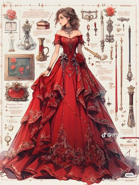 Victorian Era Dresses, Lehenga Saree Design, Dress Illustration, Dress Design Drawing, Design Moda, Old Fashion Dresses, Clothing Design Sketches, Fantasy Dresses, Fashion Drawing Dresses