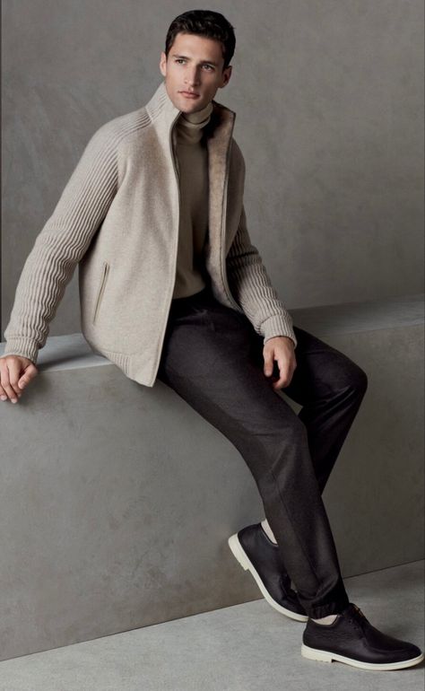 Loro Piana Men Outfit, Man Winter Outfit, Winter Wear Men, Men Winter Style, Style Men Winter, Winter Style Men, Men's Winter Outfits, Mens Winter Outfits, Dresses Man