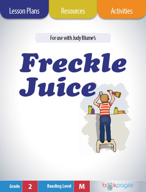 Freckle Juice | BookPagez Work Vocabulary, Freckle Juice, Popular Childrens Books, Lesson Plan Book, Teach Reading, Balanced Literacy, Plan Book, Comprehension Strategies, Award Winning Books