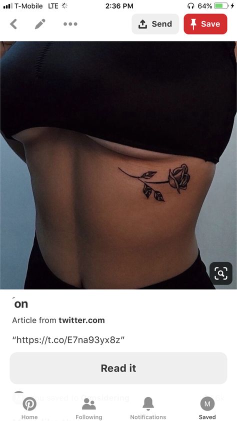 Rose Rib Tattoos, Stomach Tattoos Women, Rose Tattoos For Women, Writing Tattoos, Mother Tattoos, Red Ink Tattoos, Pretty Tattoos For Women, Classy Tattoos, Dainty Tattoos