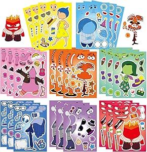 Inside Out Cartoon, Stickers Anime, Anime Sticker, Stickers For Kids, 2 Birthday, Maria Clara, Birthday Supplies, Face Stickers, Cartoon Stickers