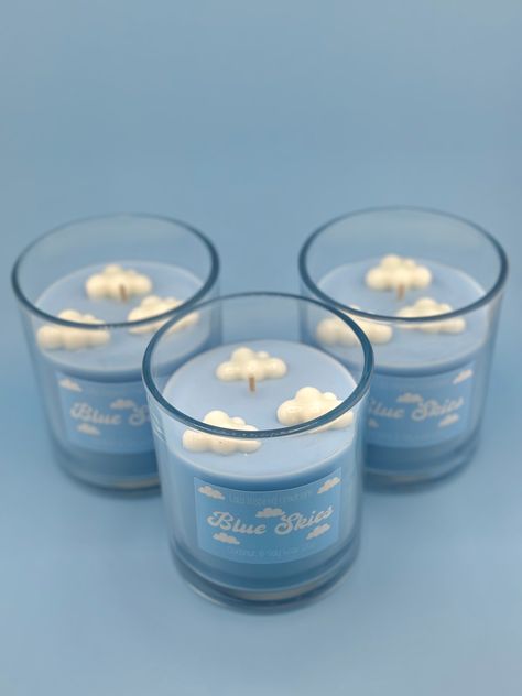 Candles Melting, Cloud Candle, Creation Bougie, Lilin Aroma, Candle Making Recipes, Handmade Candles Diy, Summer Candle, Candle Wicks, Homemade Scented Candles