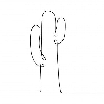 Simple Cactus Line Art, One Line Simple Drawing, Cactus Sketch Simple, Mexican Line Art, Linear Art Simple, Single Line Art Simple, Continuous Line Drawing Simple, Simple One Line Drawings, Cactus Line Drawing