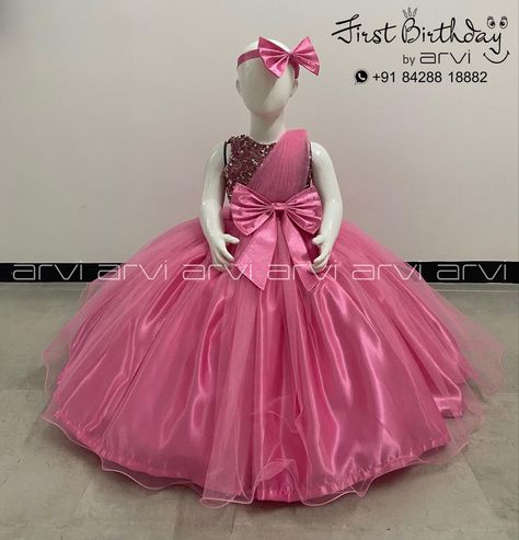 Gown Colors, Children Wears, Birthday Frocks, Birthday Gown, 1 Year Baby, Crystal Wedding Dresses, Simple Frocks, First Birthday Dresses, Birthday Girl Dress