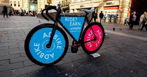 Ads On Bikes: The New & Trendy Marketing Strategy - Unlimited Graphic Design Service Outdoor Marketing, Mobile Advertising, Ride Bicycle, Social Design, Living In Italy, Burning Questions, Advertising Services, Bicycle Frame, Bike Parking